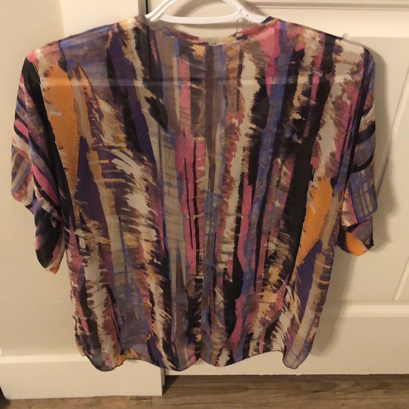 Sheer multicolor top - Picture 2 of 2